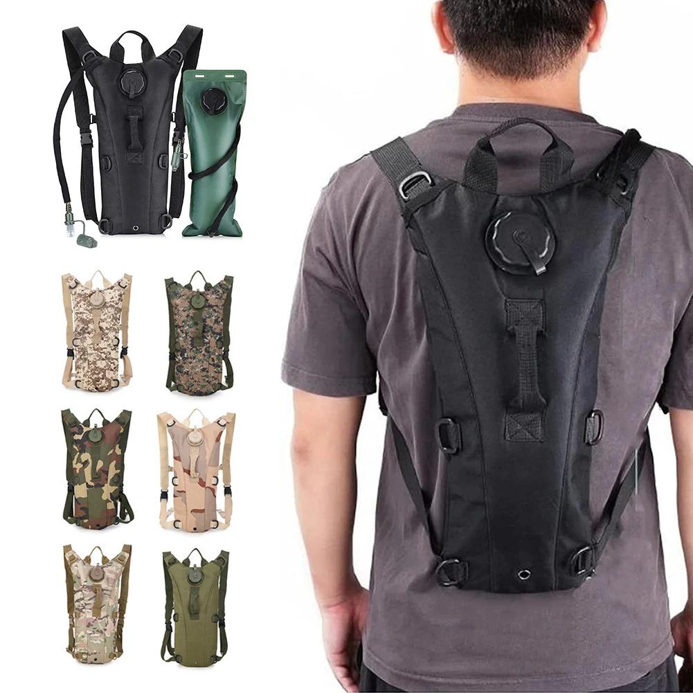 Tactical Outdoor Water Bag Backpack 3L Hiking Camping Water Pack Mountaineering Cycling Sports Portable Hydration Ba
